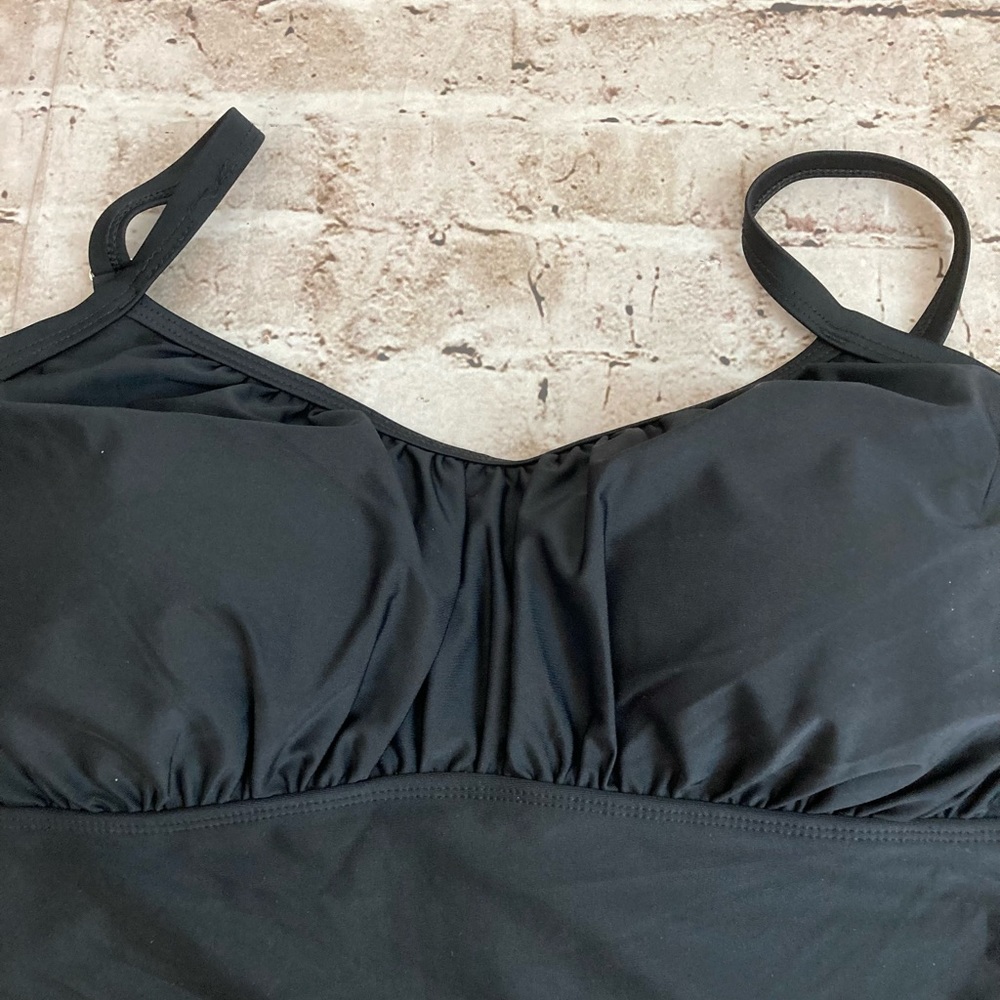 🔥NWT aqua eve black one piece swimsuit, size 22W - Picture 8 of 9